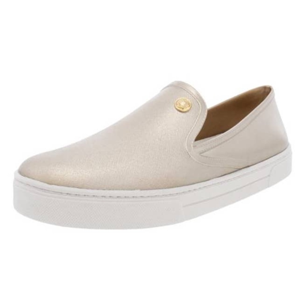 NEW Vince Camuto Womans Marjetta Loafer SNEAKER SLIP ON SHOES NIB IN GOLD - Picture 4 of 4